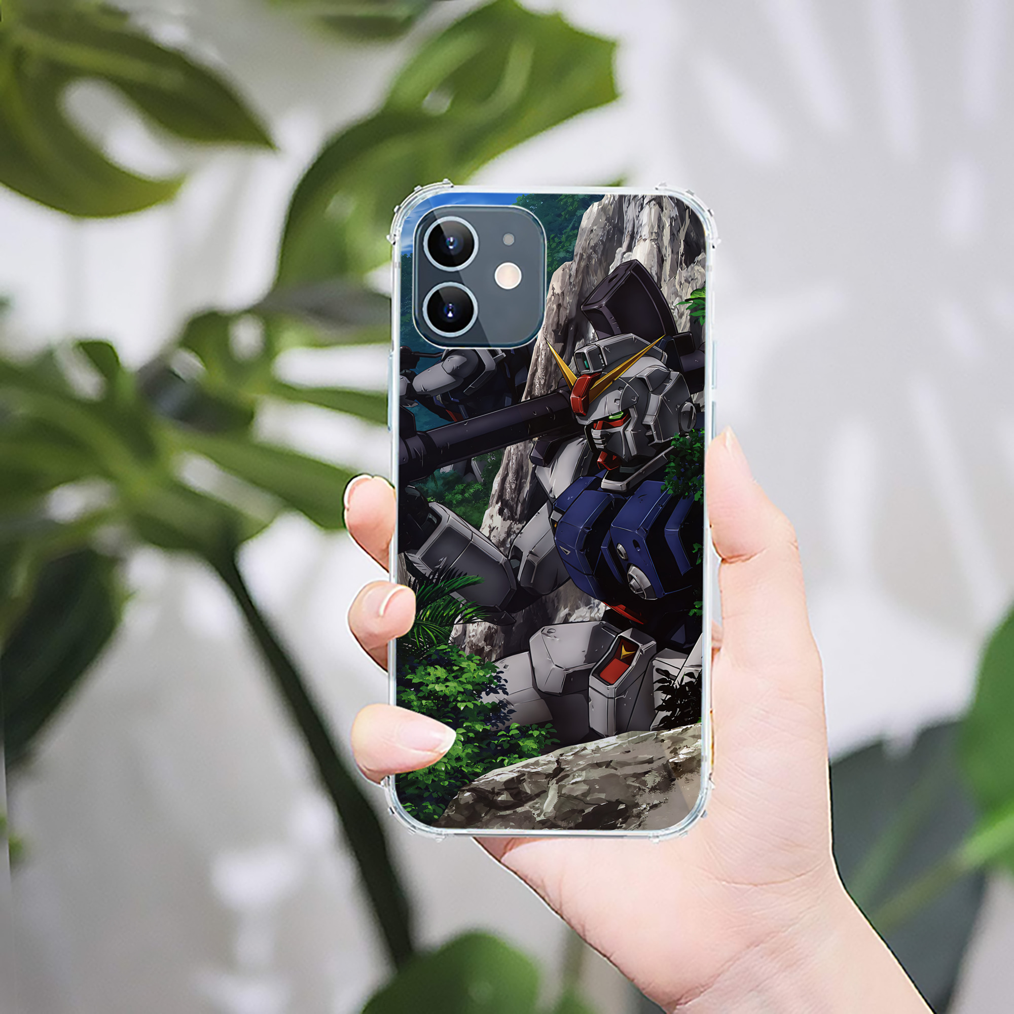 （画像用） 機動戦士ガンダム Mobile Suit Gundam 【iPhone 12シリーズ対応】透明スマホケース（クリアソフトケース）